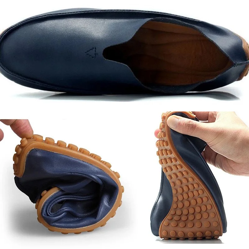 Повседневная мужская и женская обувь дышащие мужские кожаные туфли-лоферы, обувь для влюбленных пар мужские кожаные кроссовки без застежки на плоской подошве, размеры 36-46