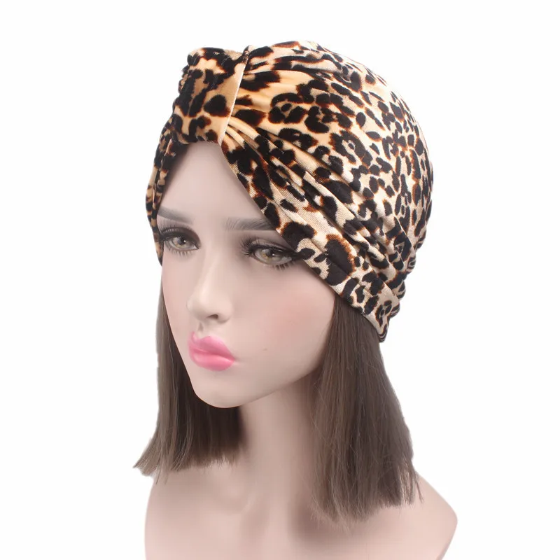 Winter Warm Sleep Knit Head Wrap Detachable Bowknot Turban Baby Beanie Cap
