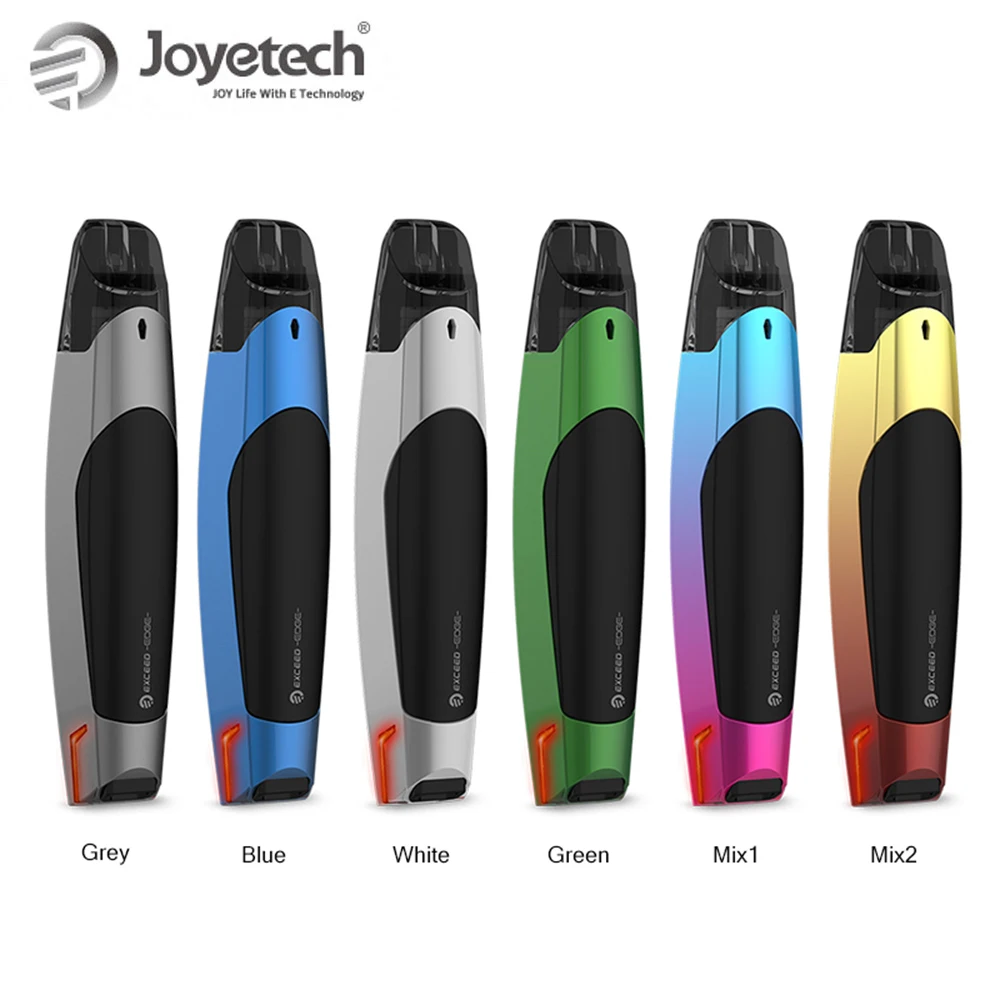 

100% Original Joyetech EXCEED Edge Kit Pod Version Built-in 650mAh Battery 1.2ohm Coil System Vape Pen Kit Electronic Cigarette