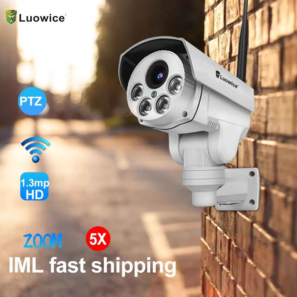 

HD 1.3MP Bullet Wifi PTZ IP Camera Audio 5X Optical Zoom Lens 960P Wireless CCTV IP Camera Outdoor Onvif CamHi IML shipping