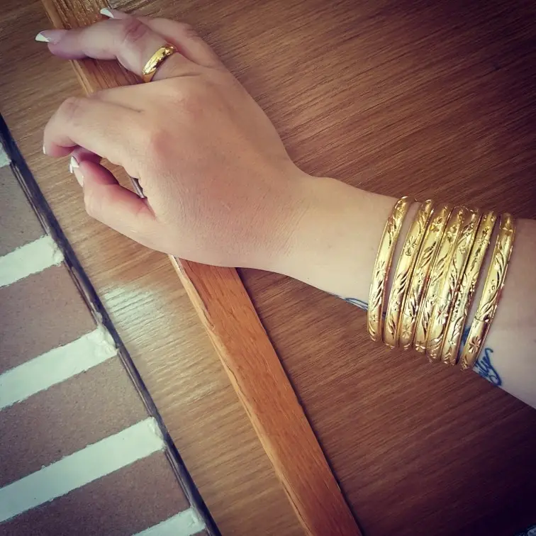 bangle bracelet Ethlyn Fashion Dubai Gold Jewelry Gold Color For Ethiopian Gift