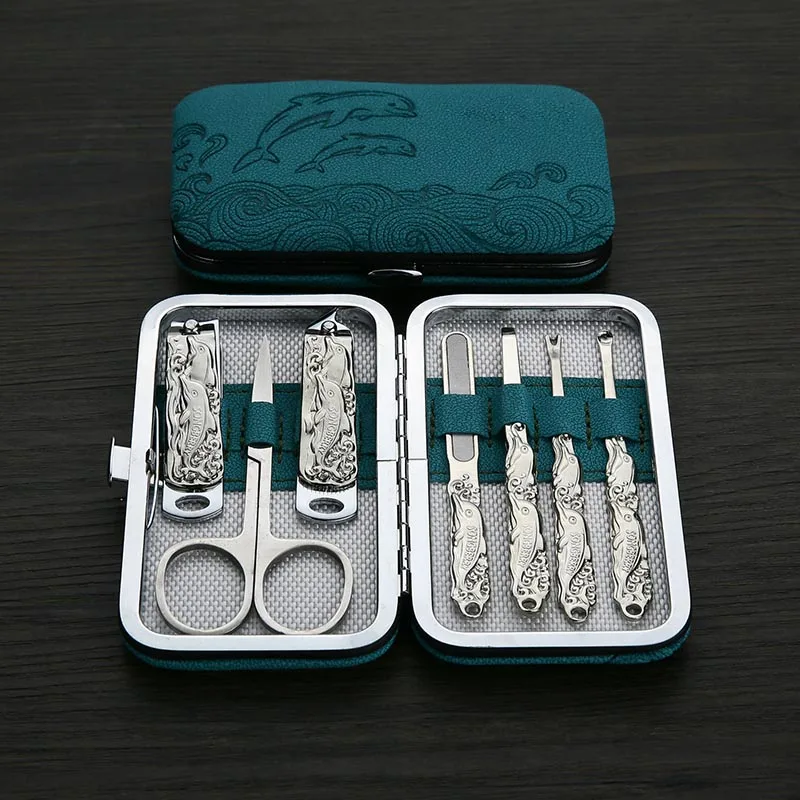 

7/9/11pcs set hot sale Manicure Nail Clippers Pedicure Tools Stainless Steel Portable Travel Nail Art Tools Set Kits
