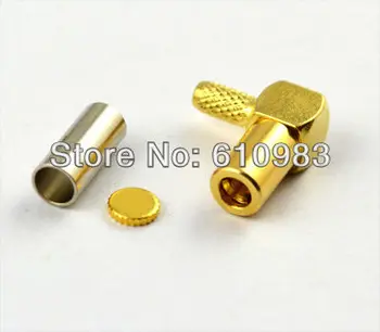 

(10 pieces/lot) SSMB Jack female right angle connector crimp for RG174 RG316 LMR100