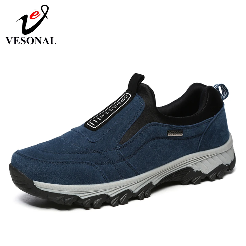 Noir Respirant Hommes Confortable Vesonal De Suède À Sneakers on gris Slip Chaussures Porte Mâle Pour Marche bleu 2019 Printemps Mocassins D'été zZzxWUPnq