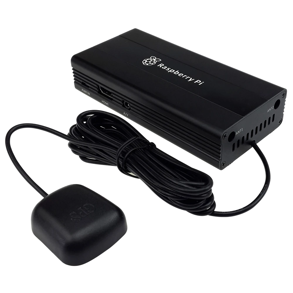 Case de Alumínio para Ads-b b + Stratux Raspberry Faça Você Mesmo Preto pi 3 Kit - Imagem 4
