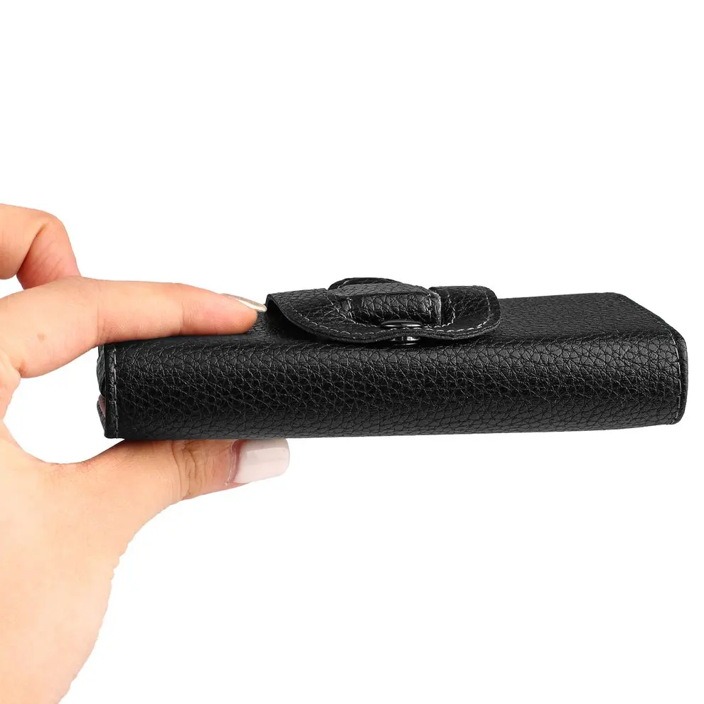 

5 Pcs Clip Belt Holster Leather Protective Case for Samsung Galaxy S4 S3 Black Anti-knock Smartphone Cover Simple Style