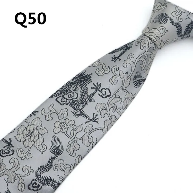 Высококачественный мужской галстук, цветочный свадебный деловой галстук, аксессуары для костюма, галстук с цветочным узором, хлопковый галстук, FR18687 - Цвет: Q50