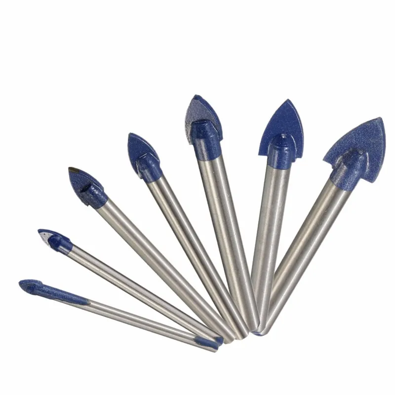 

New Arrival Ceramic Triangle drill bit for ceramic marble diamond hole Sizes 4/5/6/8/10/14/16mm 7 Size Wholesale Price