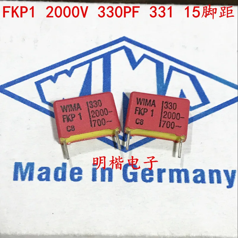 2020 hot sale 10pcs/20pcs Germany WIMA capacitor FKP1 2000V 330PF 331 P:15mm spot knee-slappers Audio capacitor free shipping 2020 hot sale 4pcs 10pcs germany wima snubber mkp cap 1000v 0 47uf 474 470n iron foot audio capacitor free shipping