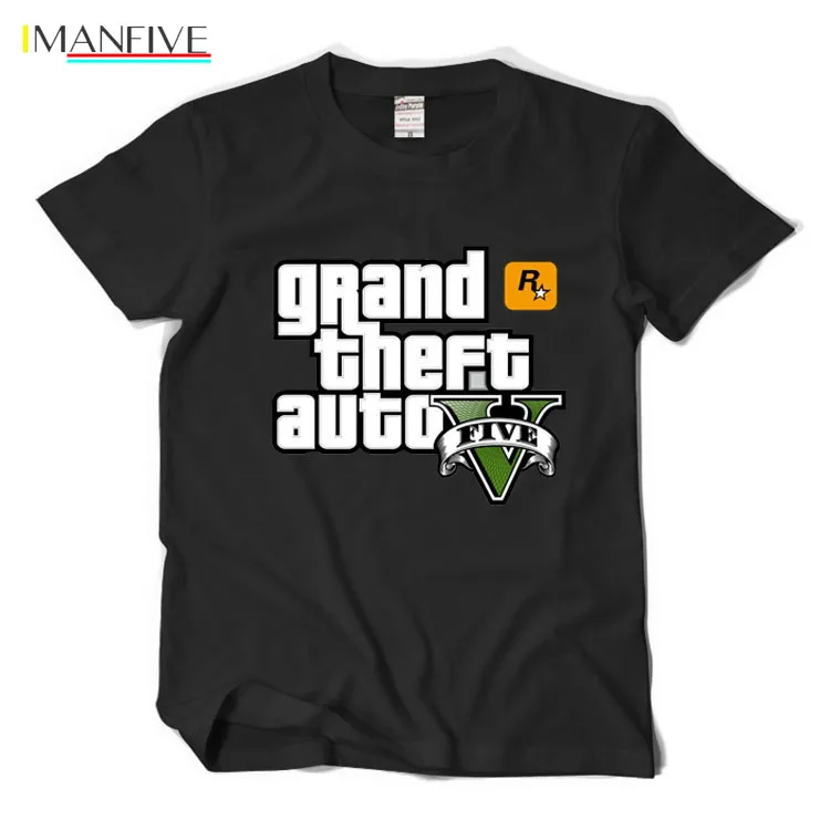 

Grand Theft Auto GTA T Shirt Men Street Long with GTA 5 T-shirt Men Famous Brand TShirts in Cotton Tees for Couples