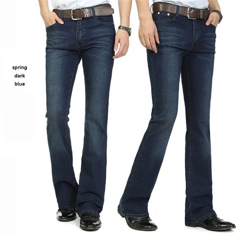

Summer New Men's Thin Jeans Fashion Stretch Slim Micro Bell Trousers Multi-color Large Size Small Bell Pants High Quality