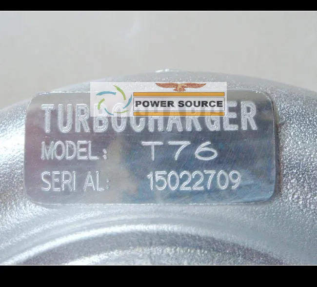 Turbo Turbine oil cooled Turbocharger T76 T4 Turbine AR .68 Comp AR 0.80 800HP-900HP Turbo charger - (7)