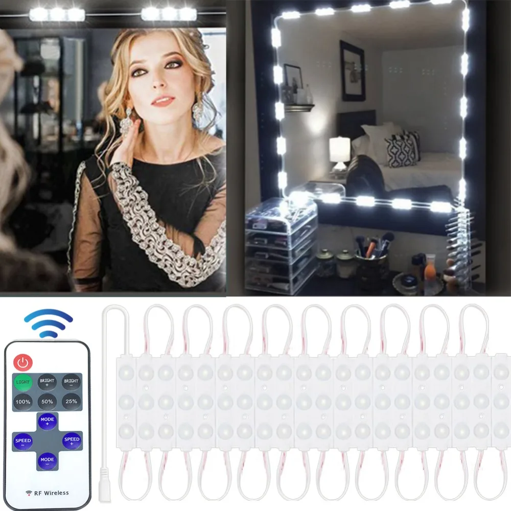 

Dressing Mirror Module 20 LED Lights Professional Molding Women Cosmetic Makeup Vanity LED White Lights for Stage Performance