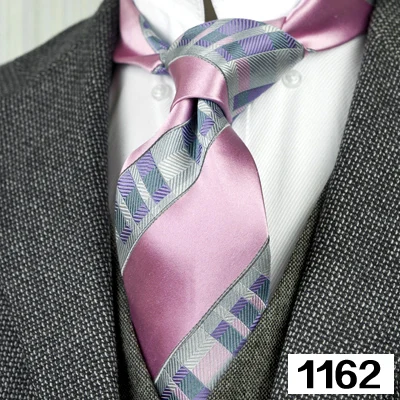 Мужские галстуки ручной работы в геометрическом стиле, в горошек, с узором пейсли, разноцветные, шелк, жаккард, новинка - Цвет: 1162