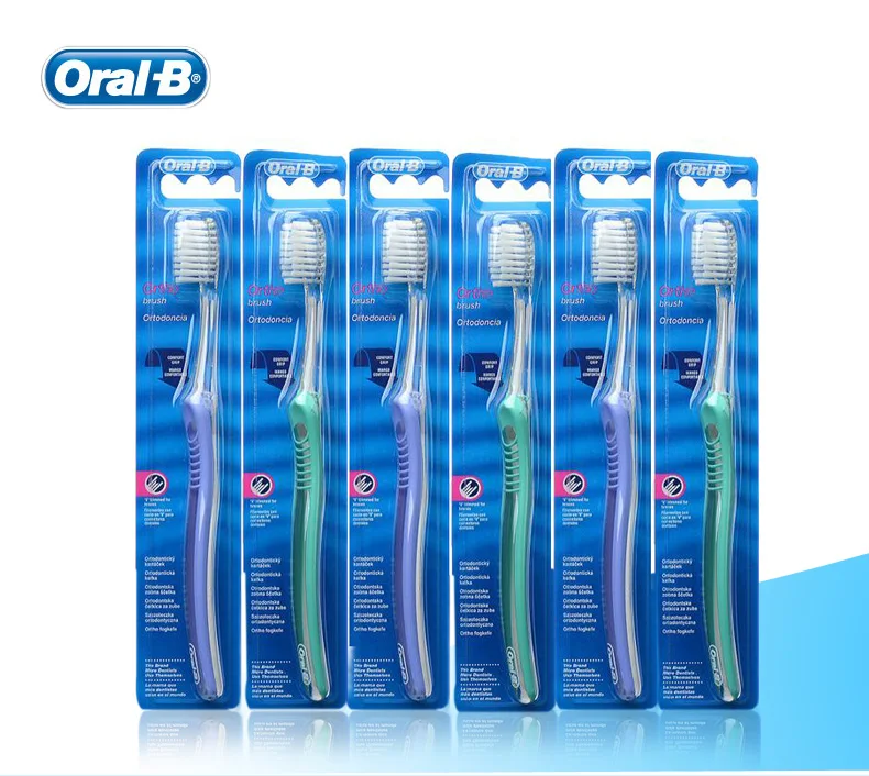 Aparado para Chaves Escova de Dentes Escova para Ortodontia Oral Dentes Branqueamento Profunda Limpo 5 Cores Entrega Aleatória 6 Pces = 1 Pacote b 11 High Quality Beleza e saúde