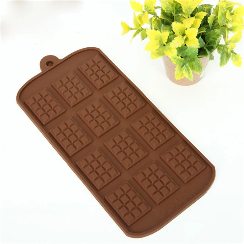 

New 1PC Silicone Mini Chocolate Block Bar Mould Cake Fondant Mold Ice Tray Cake Decorating Tool Baking Pastry Decor Tips Tools