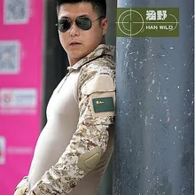 Тактические Военные мужские с наколенниками multicamo Военная Рубашка s-xxl