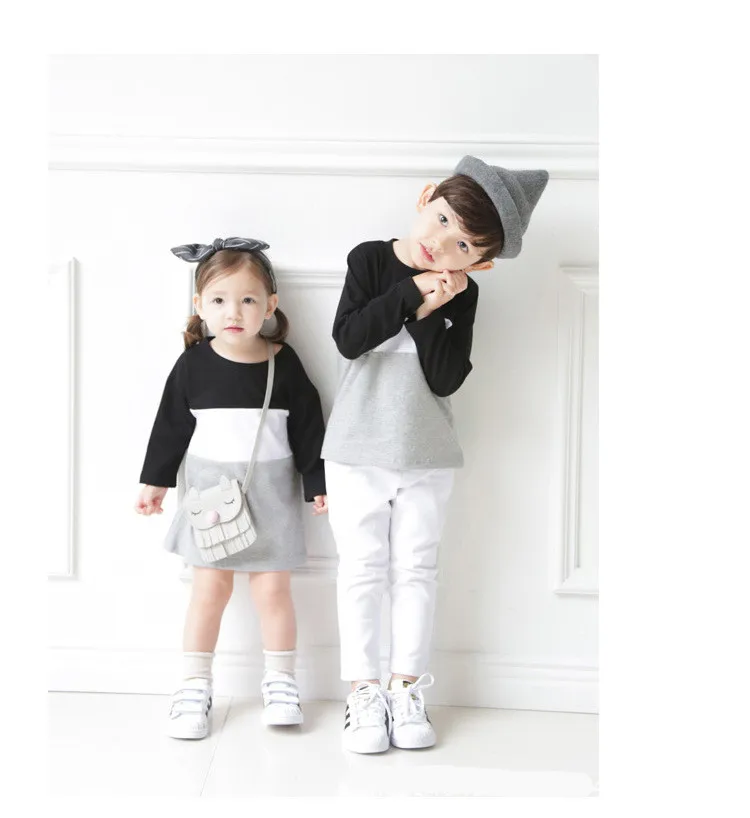 Family Look Mother Father And Me Matching Clothes Mom Baby Girls Dress Dad Boys Tshirts 10
