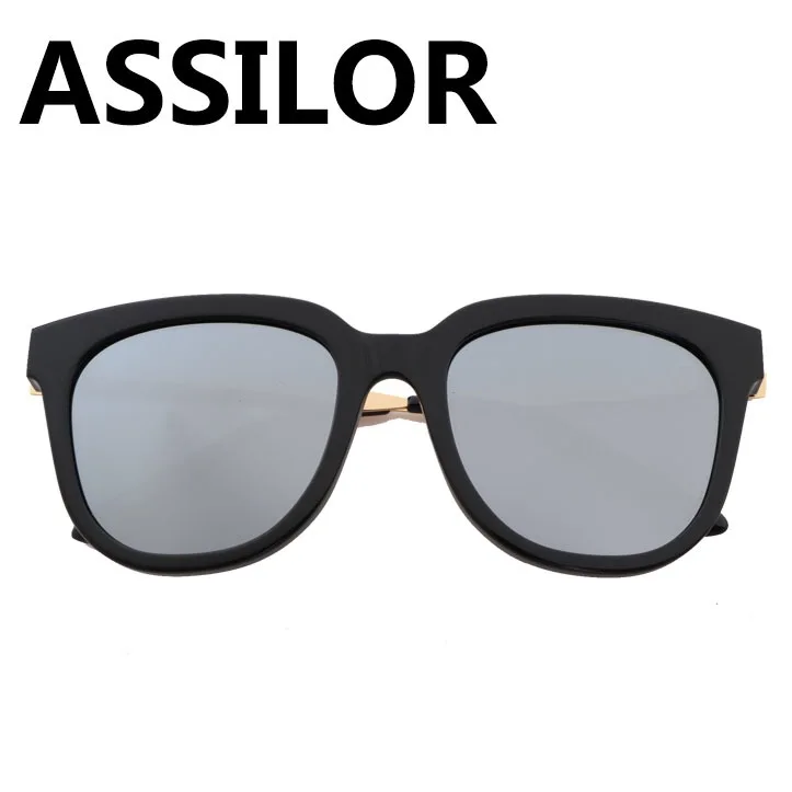 Assilor HD поляризованные дизайн с леопардовым принтом на очки сбоку Красочные объектива UV400 ультрафиолетового Для женщин солнцезащитные очки - Цвет оправы: SLIVER