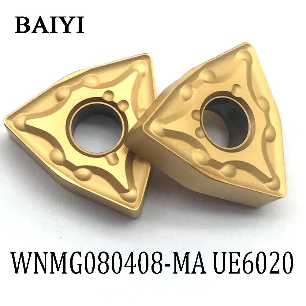 

10pcs WNMG080408-MA UE6020 WNMG 080408 CNC inserts Turning Carbide CNC Machine Tools insert cutting tool