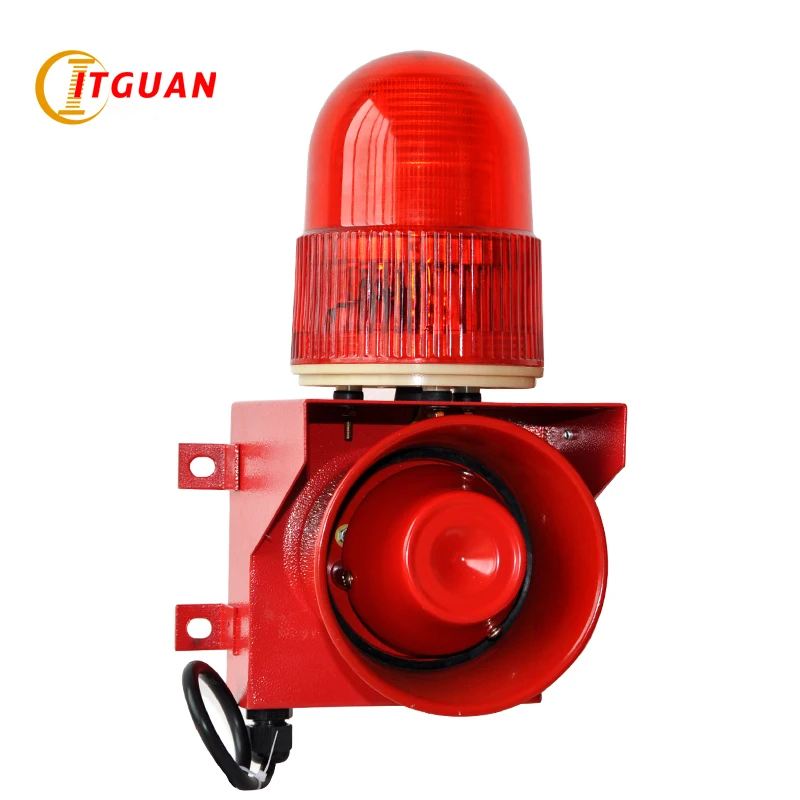 TGSG 01 siren alarma with LED strobe warning light 115dB used outdoor