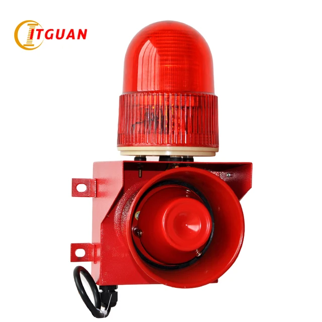 TGSG 01 siren alarma with LED strobe warning light 115dB used outdoor