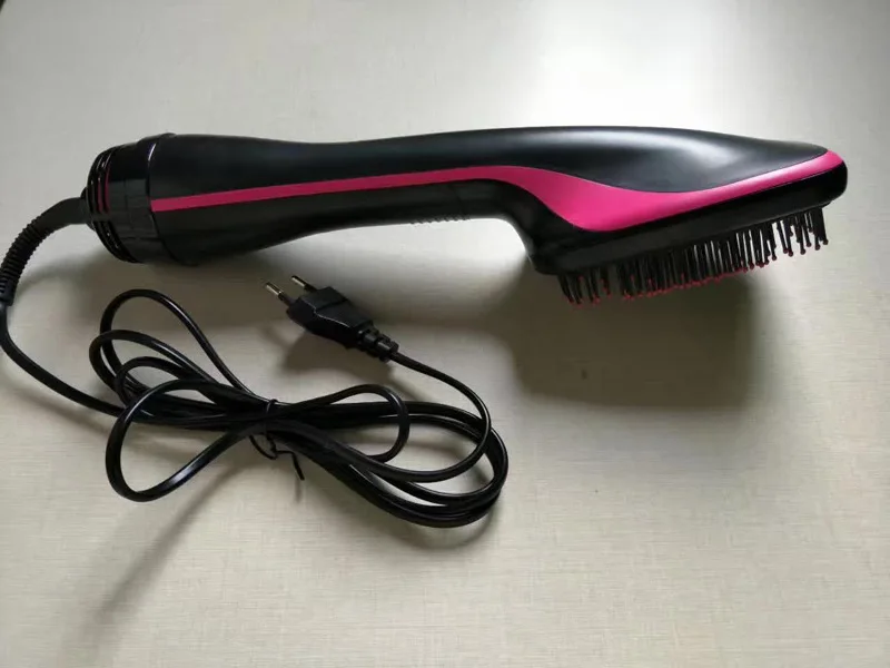 Professional Hair Dryer Brush Hair Straightener Comb Hair Dryer One Step Dryer Styler Ion Brush Hot Air Brush Styler free ship