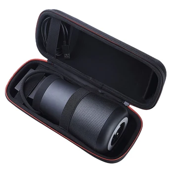 

PU Protective Speaker Box Pouch Cover Bag Case For Bose SoundLink Revolve+ Plus Bluetooth Speaker-Fit for Plug&Cables(With Belt)