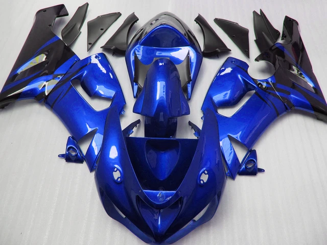 Full Fairing Kit For 2005-2006 Kawasaki Ninja ZX6R 636 - ABS Plastic Bodywork, Includes Windscreen - View #7