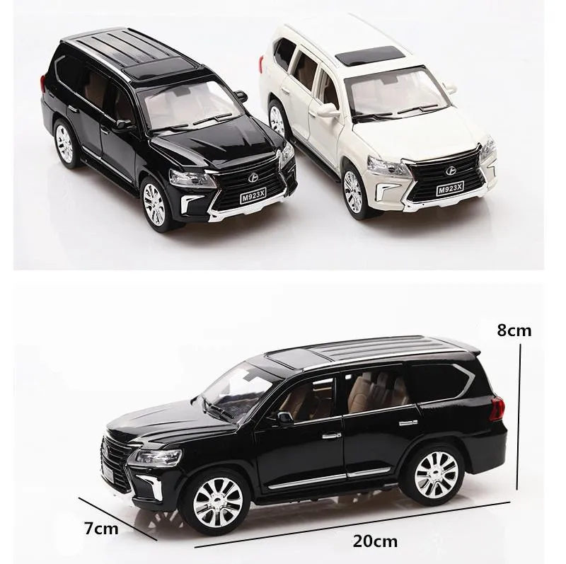 1:24 модели автомобилей из сплава модель внедорожника высокой lx570 6 открывающихся