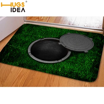 

HUGSIDEA Creative Design 3D Trap Carpet Soft Non Slip Door Floor Mat Carpets and Rugs For Home Living Room Kitchen Hallway Mats