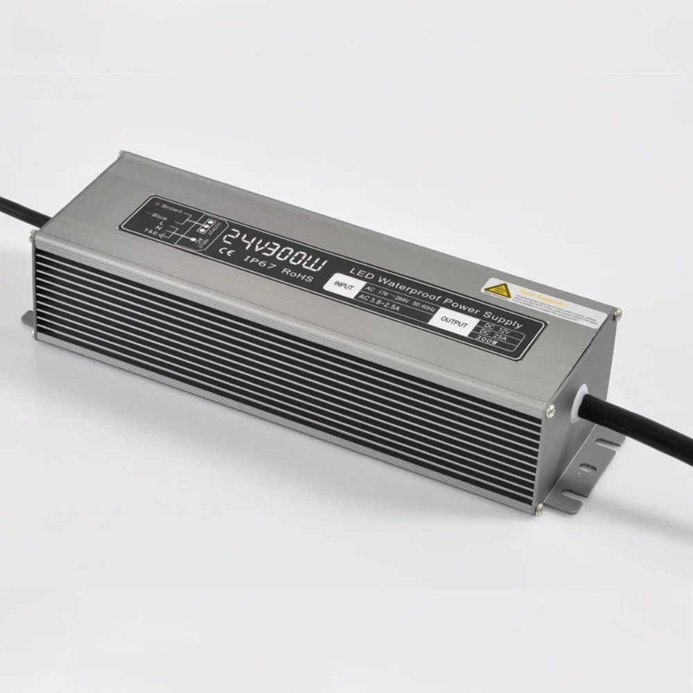 24В/300 Вт водонепроницаемый переключатель режима питания класс IP67 Вход AC170 240V/AC90 130V