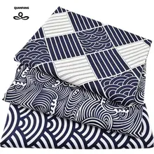 Новая печатная саржевая хлопковая ткань для рукоделия пэтчворк шитья штор скатерть пижамы/японская серия Материал полуметра