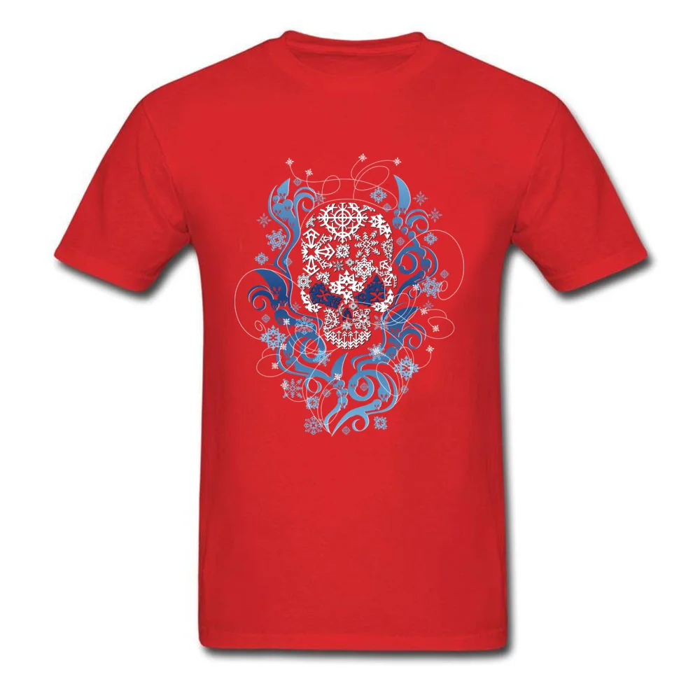 Cold Custom Short Sleeve Tops Shirt NEW YEAR DAY O Neck All Cotton Mens Top T-shirts Custom T-shirts Newest Wholesale Cold red