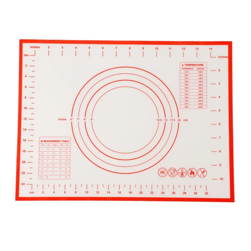 

New Silicone Baking Sheet Rolling Pastry Cakes Bakeware Liner Pad Mat Oven Pasta Cooking Tools Kitchen Accessories