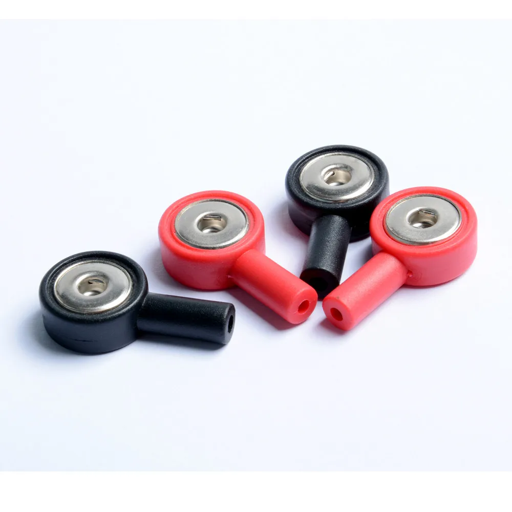 4 шт. 2 красных и 2 черных провода для подключения к адаптеру 2 мм Pin для 3,5 мм и 3,9 мм Snap разъем