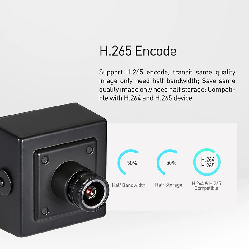 Звездный свет H.265 HD 1080P IP камера 2.0MP мини полноцветная Ночная безопасность