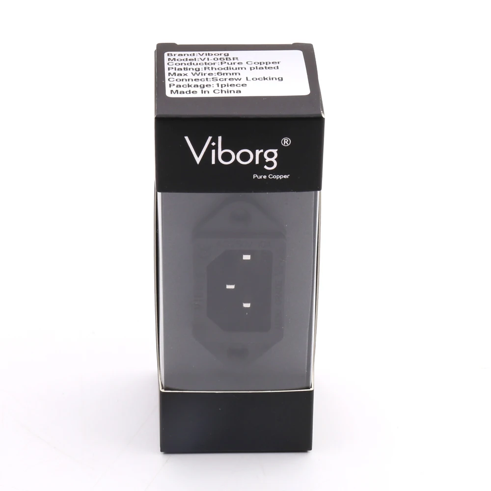 

Viborg VI-06BR Audio Grade Pure Red Copper IEC AC Inlet IEC socket plugs jack