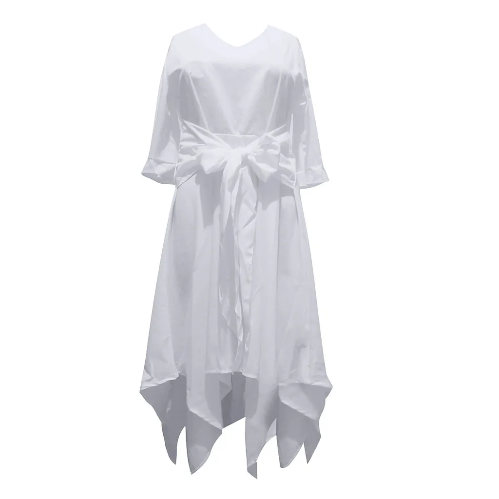Vestidos De, женское платье с v-образным вырезом, короткие рукава, вечерние платья, асимметричные, с поперечным поясом, длинные черные платья, vestido de festa longo