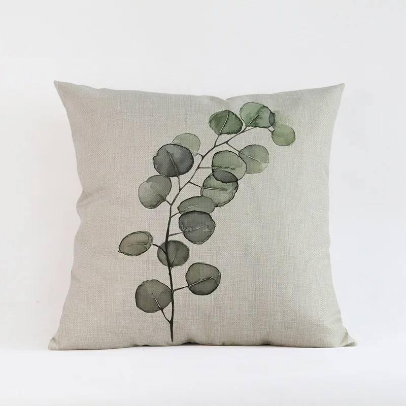 Tropical-Plants-Palm-Leaves-Cactus-Cushion-Pillow-Case-Hand-Painting-Green-Plants-Sofa-Throw-Pillow-Cover (3)