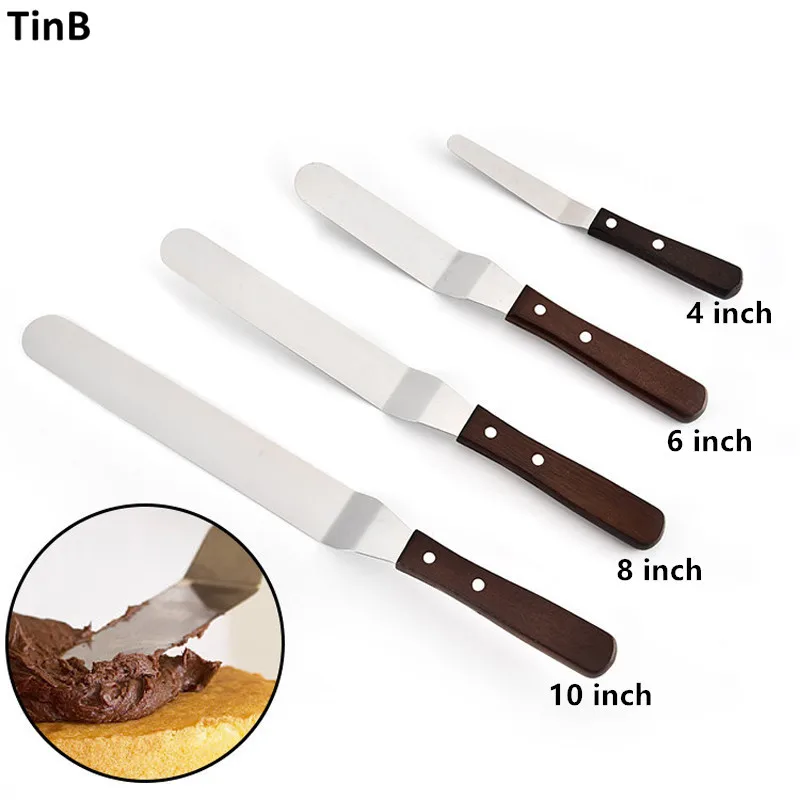 

Stainless Steel Butter Cake Cream Knife Spatula for Cake Smoother Icing Frosting Spreader Fondant Pastry Cake Decorating Kitchen