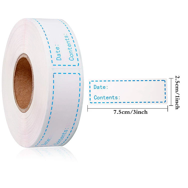 

100 Labels/roll Food Storage Label Removable Frozen Stickers Labels Scrapbooking Stickers for Package Stationery Sticker Water