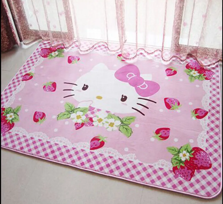 140x195cm Hello Kitty Carpets For Living Room Rugs And Carpets Bathroom