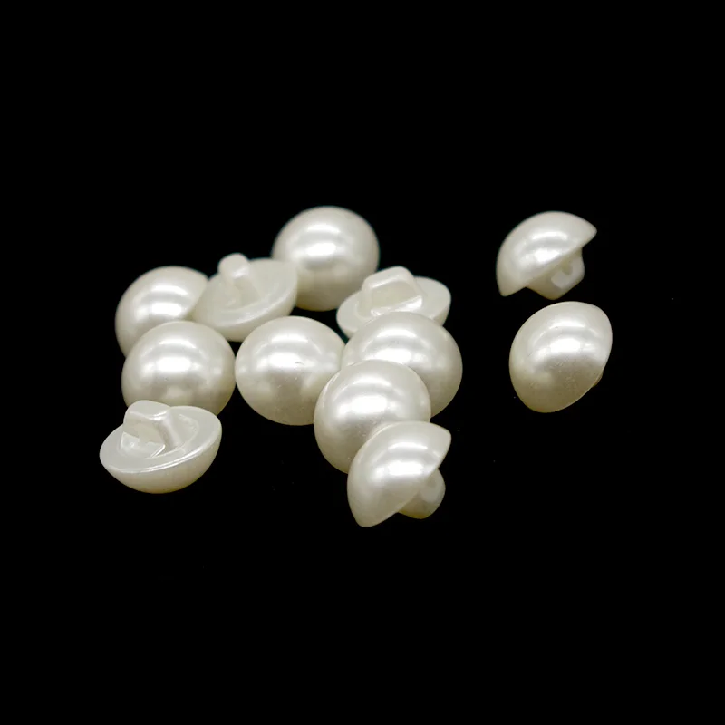 

SHINE Resin Sewing Buttons Scrapbooking Round Pearl White Single Hole Imitation Pearl 13mm Dia. 20 PCs Costura Botones decorate