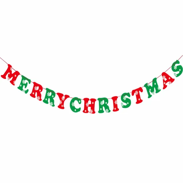 Christmas Banners Part - 41: Merry Christmas Banners 8 Flags Xmas Tree Elk Bell Design Forked Tail Paper Banners Bunting Garlands