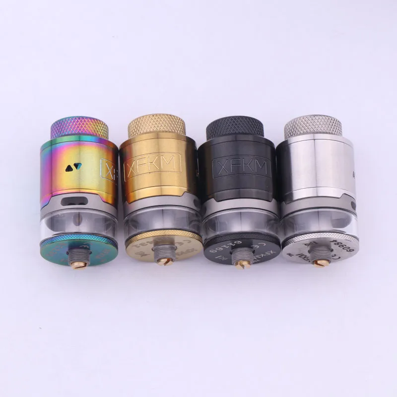 NEW XFKM 24mm RDTA DIY Dual Coils 3ml Big Capacity Atomizer 510 Thread Electronic Cigarette Rebuildable Tank Vape NEW XFKM 24mm RDTA DIY Dual Coils 3ml Big Capacity Atomizer 510 Thread Electronic Cigarette Rebuildable Tank Vape