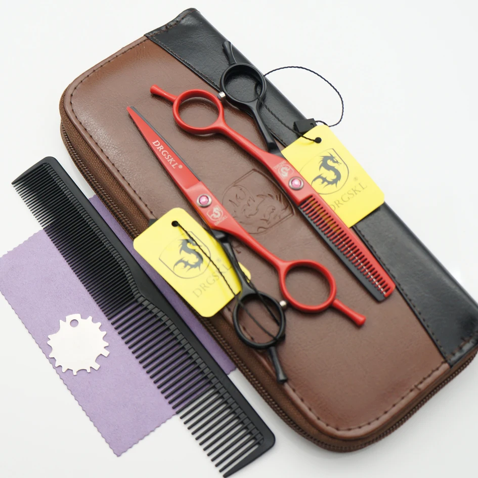5,5 дюймовые ножницы для стрижки волос, Высококачественные Профессиональные парикмахерские ножницы, филировочные ножницы - Цвет: C