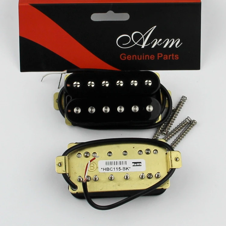 Оригинальные черные приборы для электрогитары HBC115 BK Korea Artec OEM|electric guitar pickups|guitar