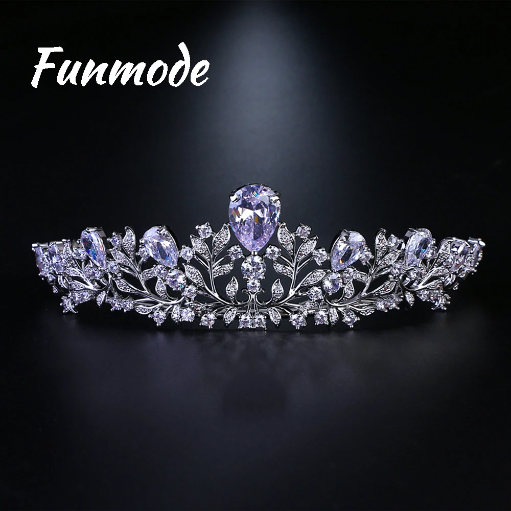 Высококачественная свадебная тиара Funmode F002C для невесты подружки цветок с