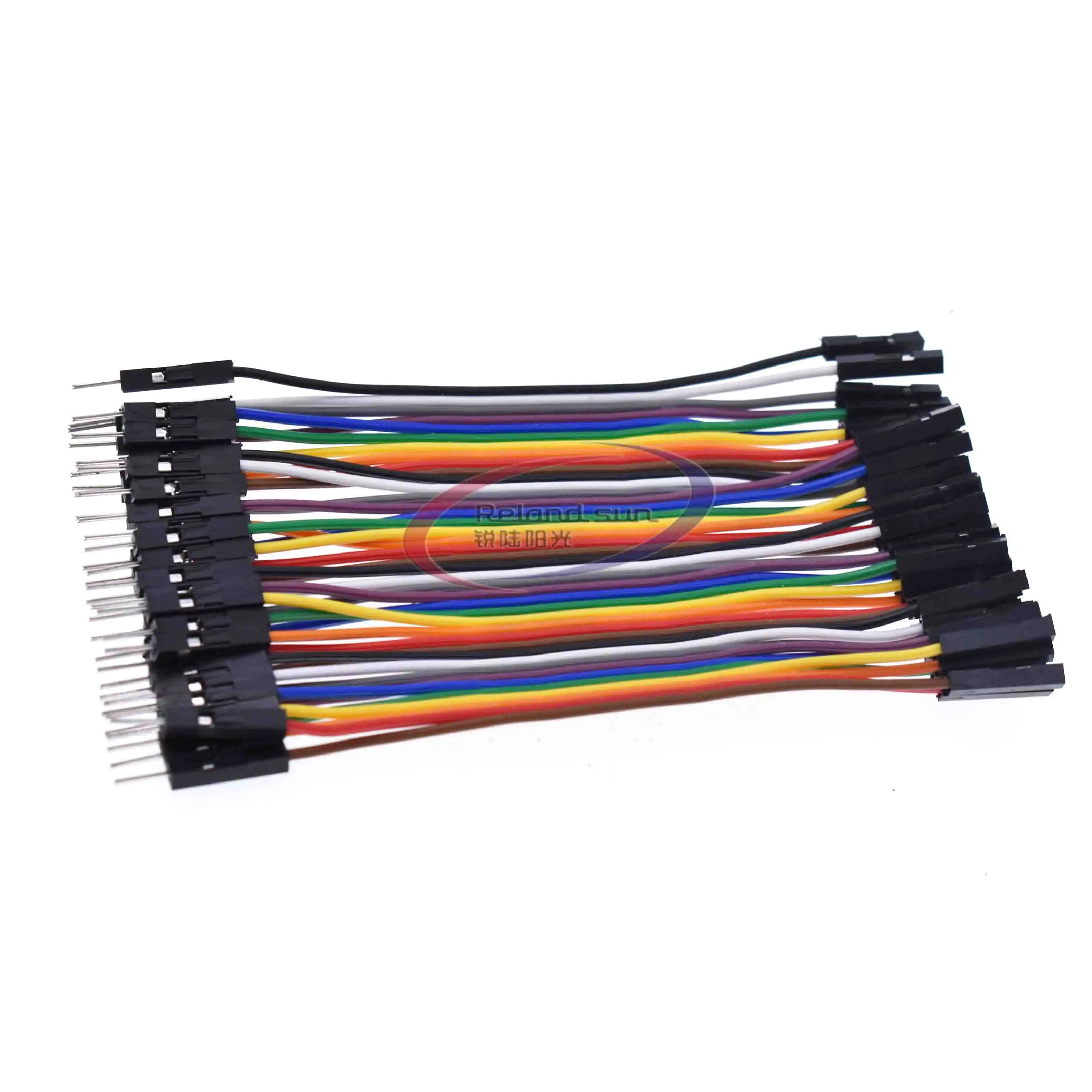 Arduino 10CM Macho/Hembra Dupont Jumper cable plano alambre para tablón 40 un Arduino 10CM Macho/Hembra Dupont Jumper cable plano alambre para tablón 40 un